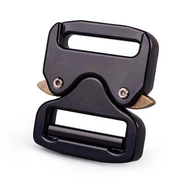 China Steel Tactical Cobra Belt Buckle,Black Electrophoresis
